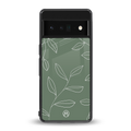 green petals back phone cover | glass case for google pixel 6 pro