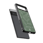 green petals back phone cover | glass case for google pixel 6 pro