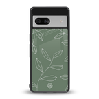 green petals back phone cover | glass case for Google Pixel 7