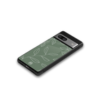 green petals back phone cover | glass case for Google Pixel 7