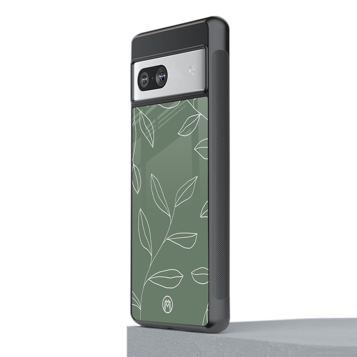 green petals back phone cover | glass case for Google Pixel 7A
