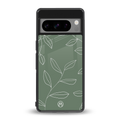green petals back phone cover | glass case for google pixel 8 pro