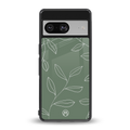green petals back phone cover | glass case for Google Pixel 8
