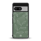 green petals back phone cover | glass case for Google Pixel 8
