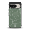 green petals back phone cover | glass case for google pixel 9