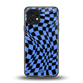 groovy blue black pattern back phone cover | glass case for nothing phone 1