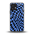 groovy blue black pattern back phone cover | glass case for nothing phone 2