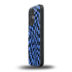 groovy blue black pattern back phone cover | glass case for oneplus nord ce 3