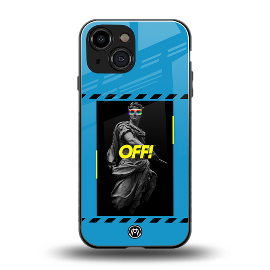 groovy caesar back phone cover | glass case for iphone 13 mini