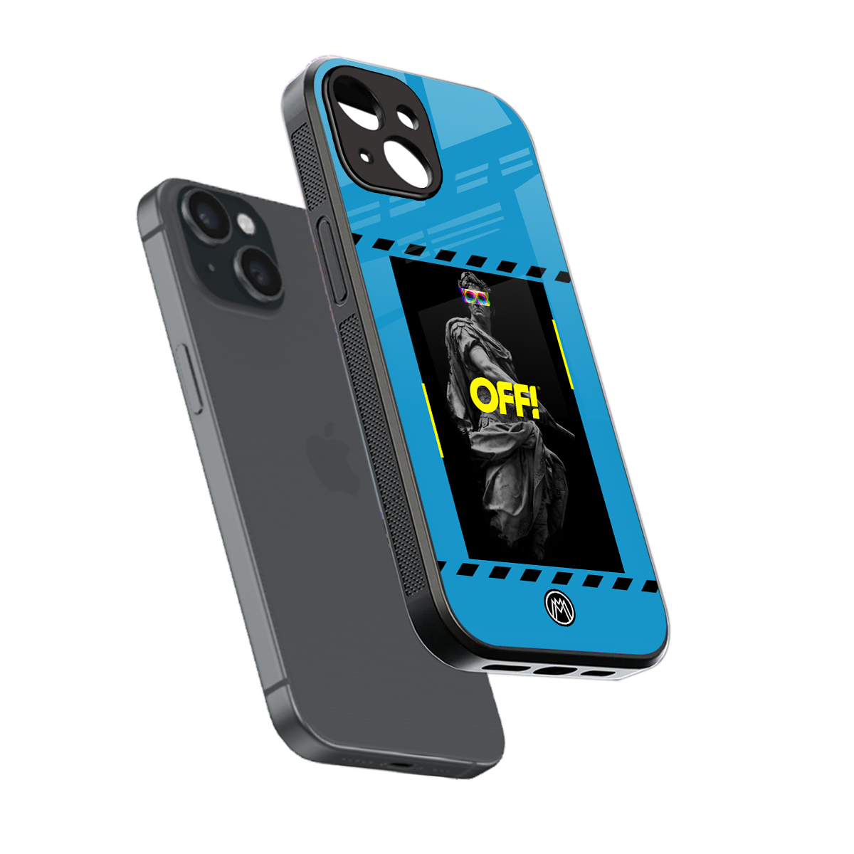 groovy caesar back phone cover | glass case for iphone 13 mini