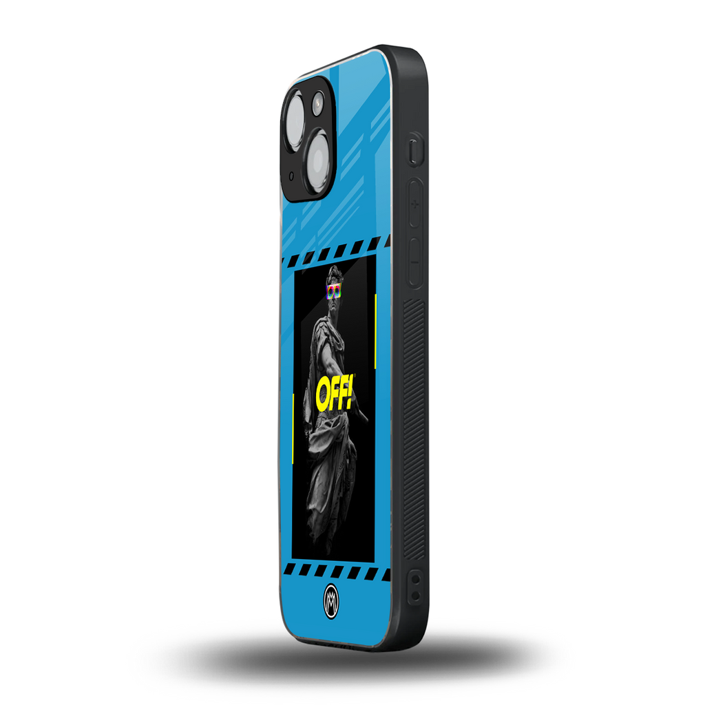 groovy caesar back phone cover | glass case for iphone 13 mini