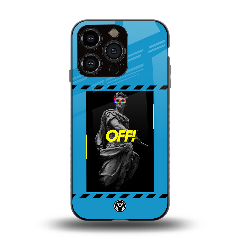 groovy caesar back phone cover | glass case for iphone 13 pro