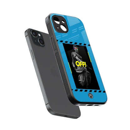 groovy caesar back phone cover | glass case for iphone 15 plus