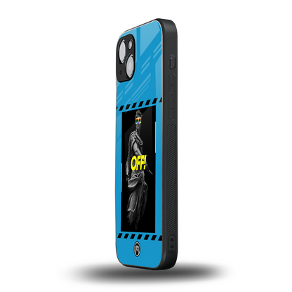 groovy caesar back phone cover | glass case for iphone 15 plus