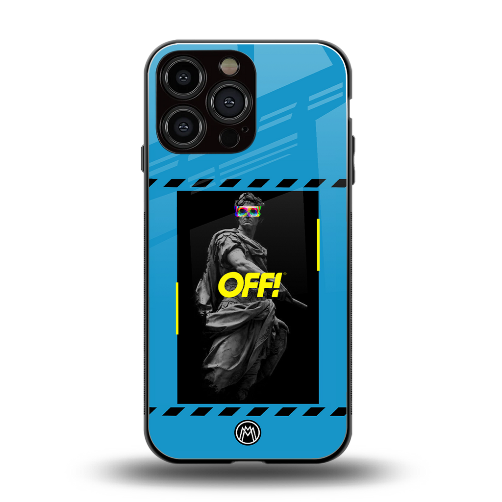 groovy caesar back phone cover | glass case for iphone 14 pro max