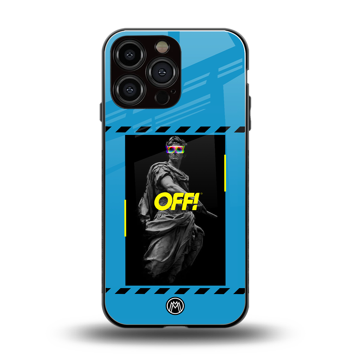 groovy caesar back phone cover | glass case for iphone 14 pro max