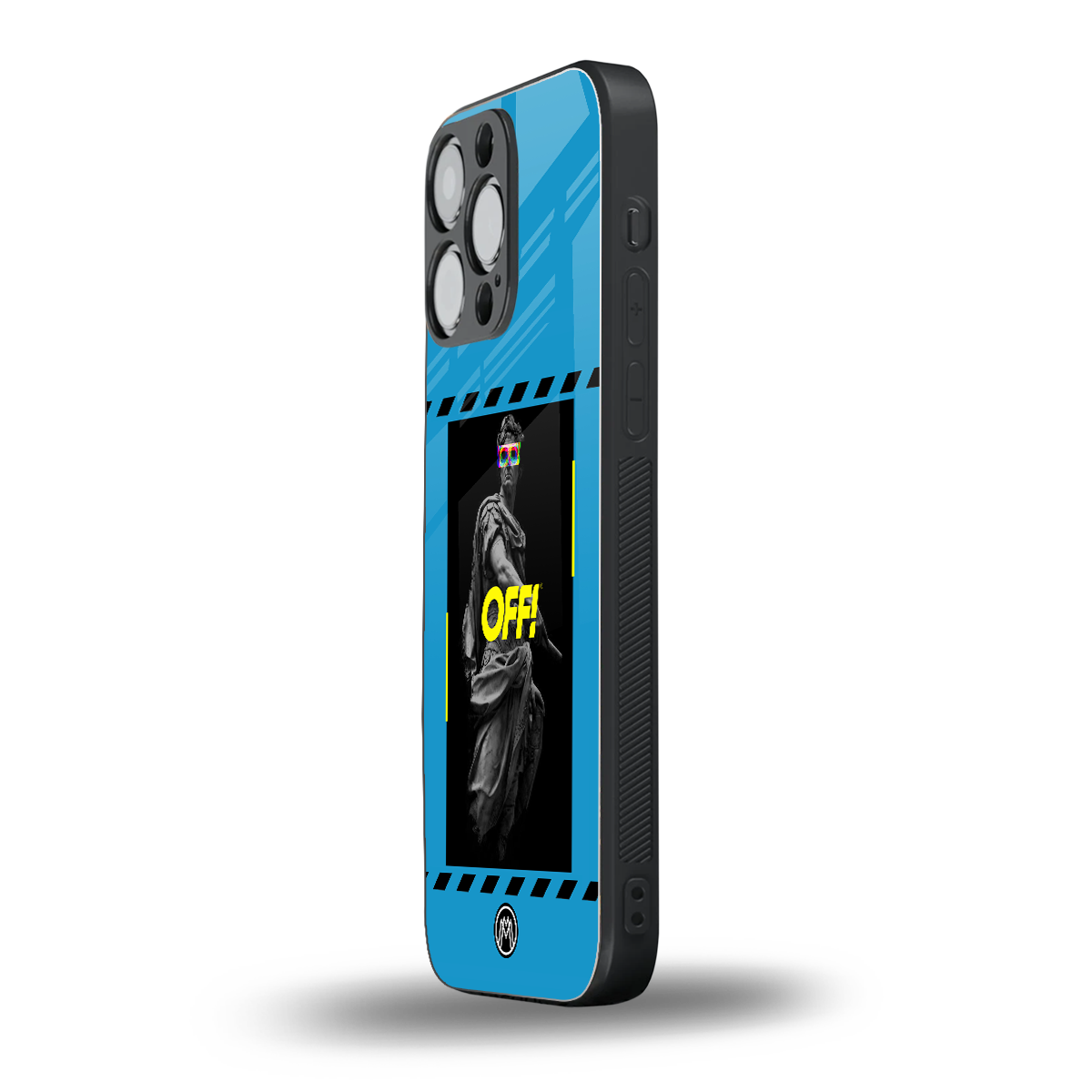 groovy caesar back phone cover | glass case for iphone 15 pro max