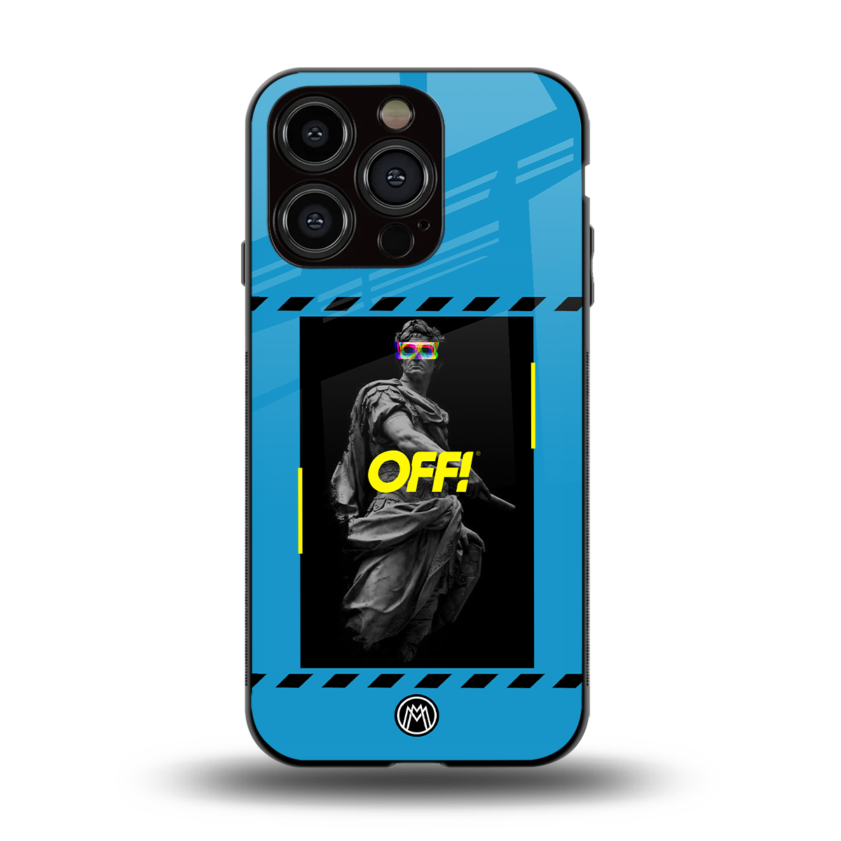 groovy caesar back phone cover | glass case for iphone 15 pro