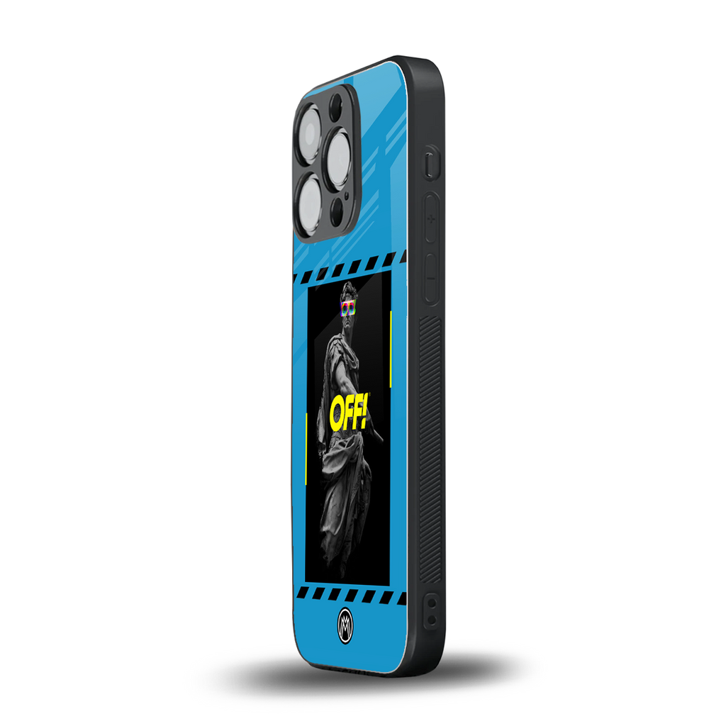 groovy caesar back phone cover | glass case for iphone 14 pro