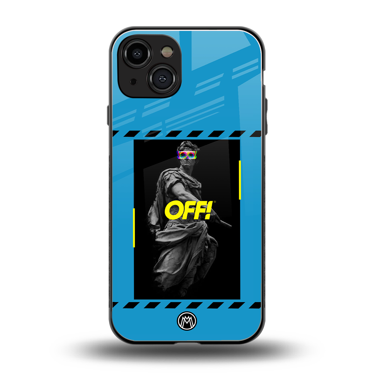 groovy caesar back phone cover | glass case for iphone 15