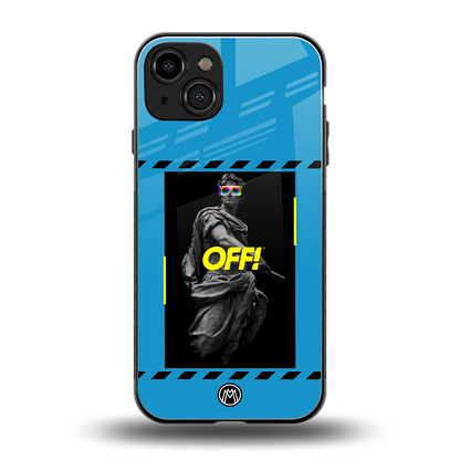 groovy caesar back phone cover | glass case for iphone 15