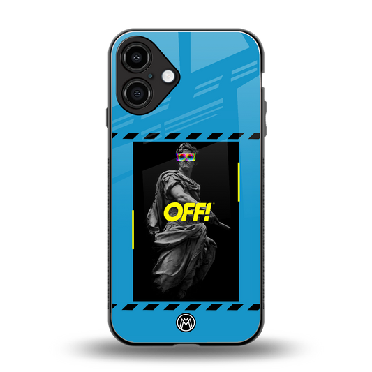 groovy caesar back phone cover | glass case for iphone 16 plus