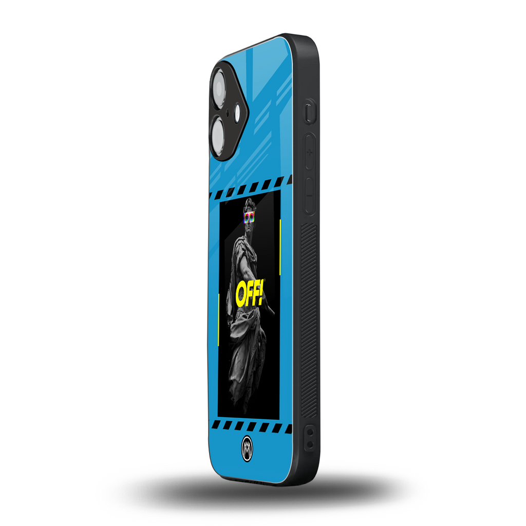 groovy caesar back phone cover | glass case for iphone 16 plus