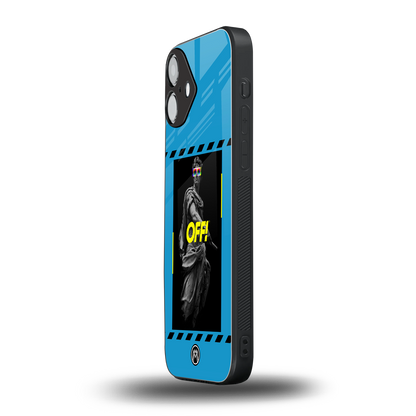 groovy caesar back phone cover | glass case for iphone 16 plus