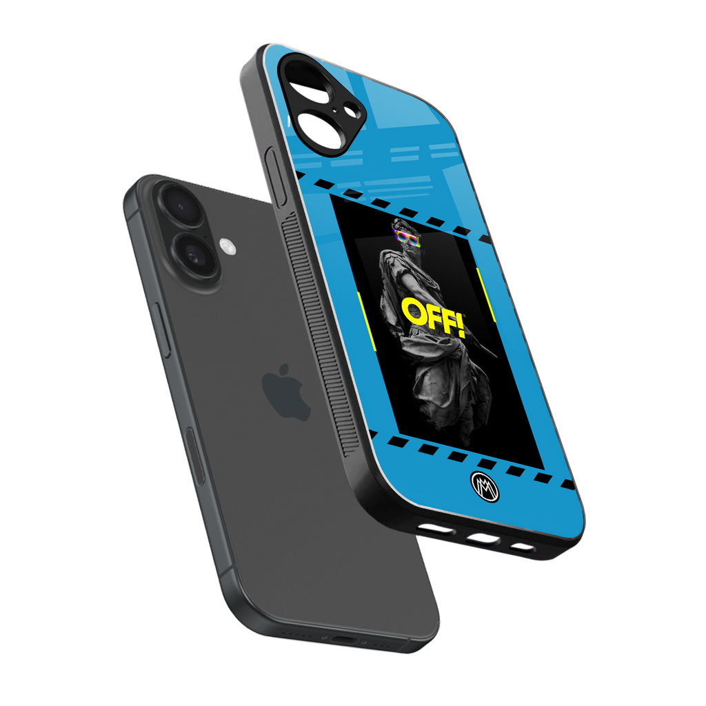 groovy caesar back phone cover | glass case for iphone 16