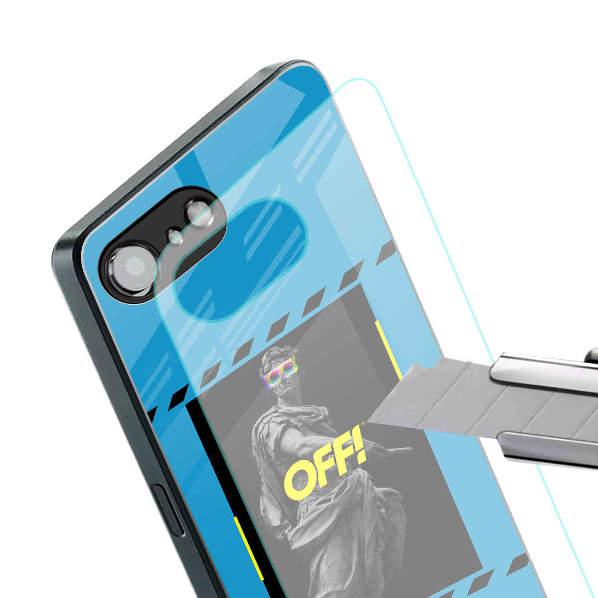 groovy caesar back phone cover | glass case for iphone 16e