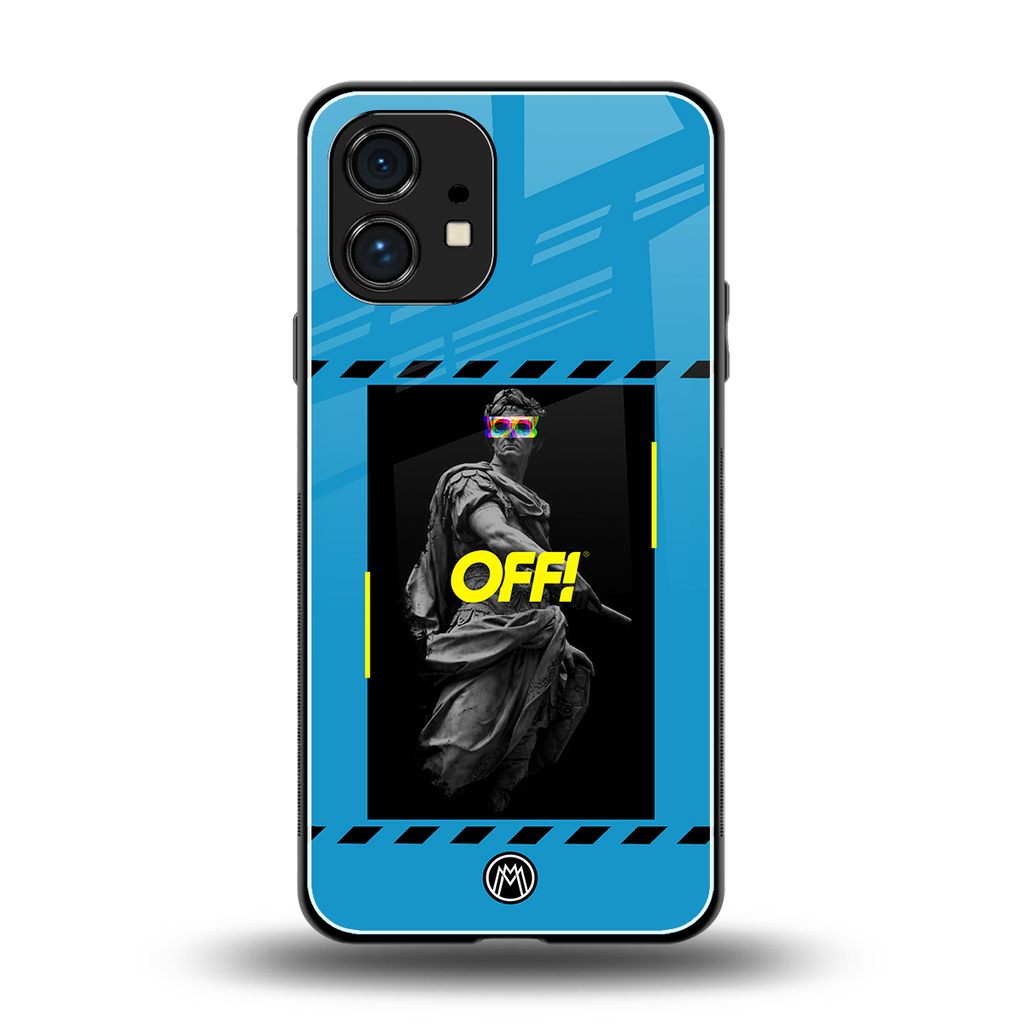 groovy caesar back phone cover | glass case for nothing phone 1