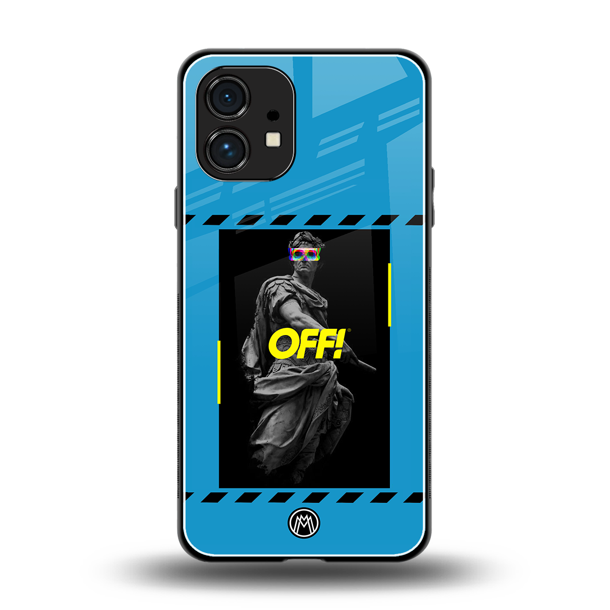groovy caesar back phone cover | glass case for nothing phone 1