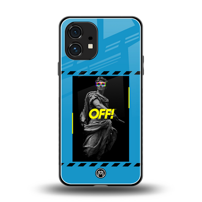 groovy caesar back phone cover | glass case for nothing phone 1