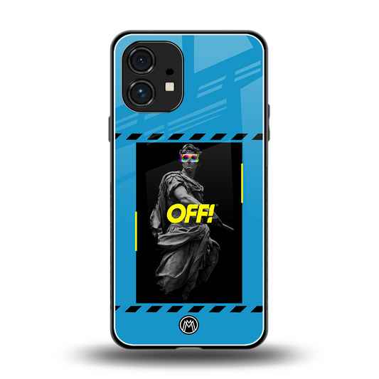 groovy caesar back phone cover | glass case for nothing phone 1
