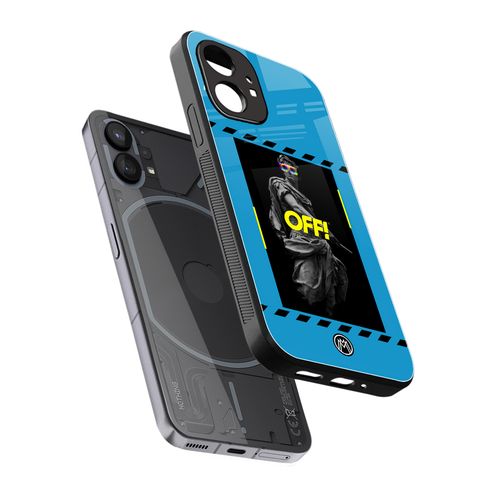 groovy caesar back phone cover | glass case for nothing phone 1