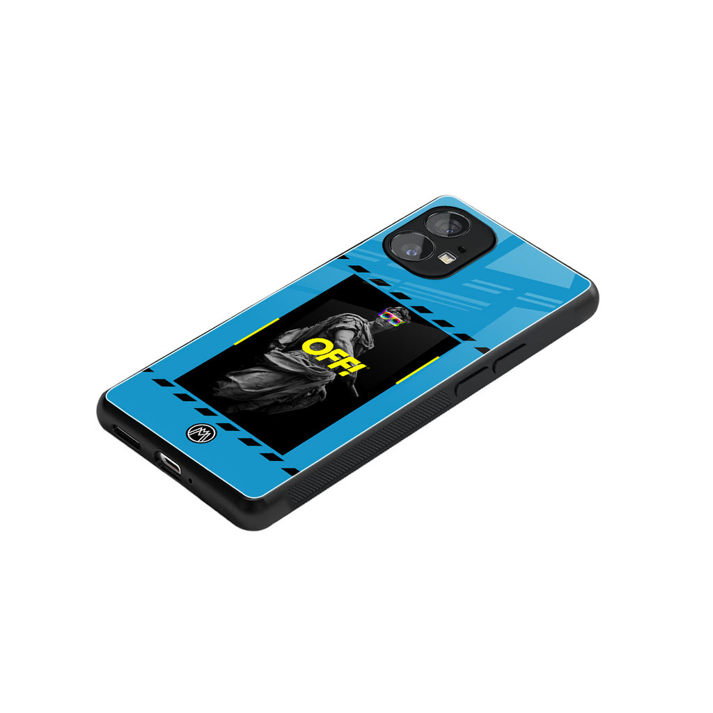 groovy caesar back phone cover | glass case for nothing phone 1