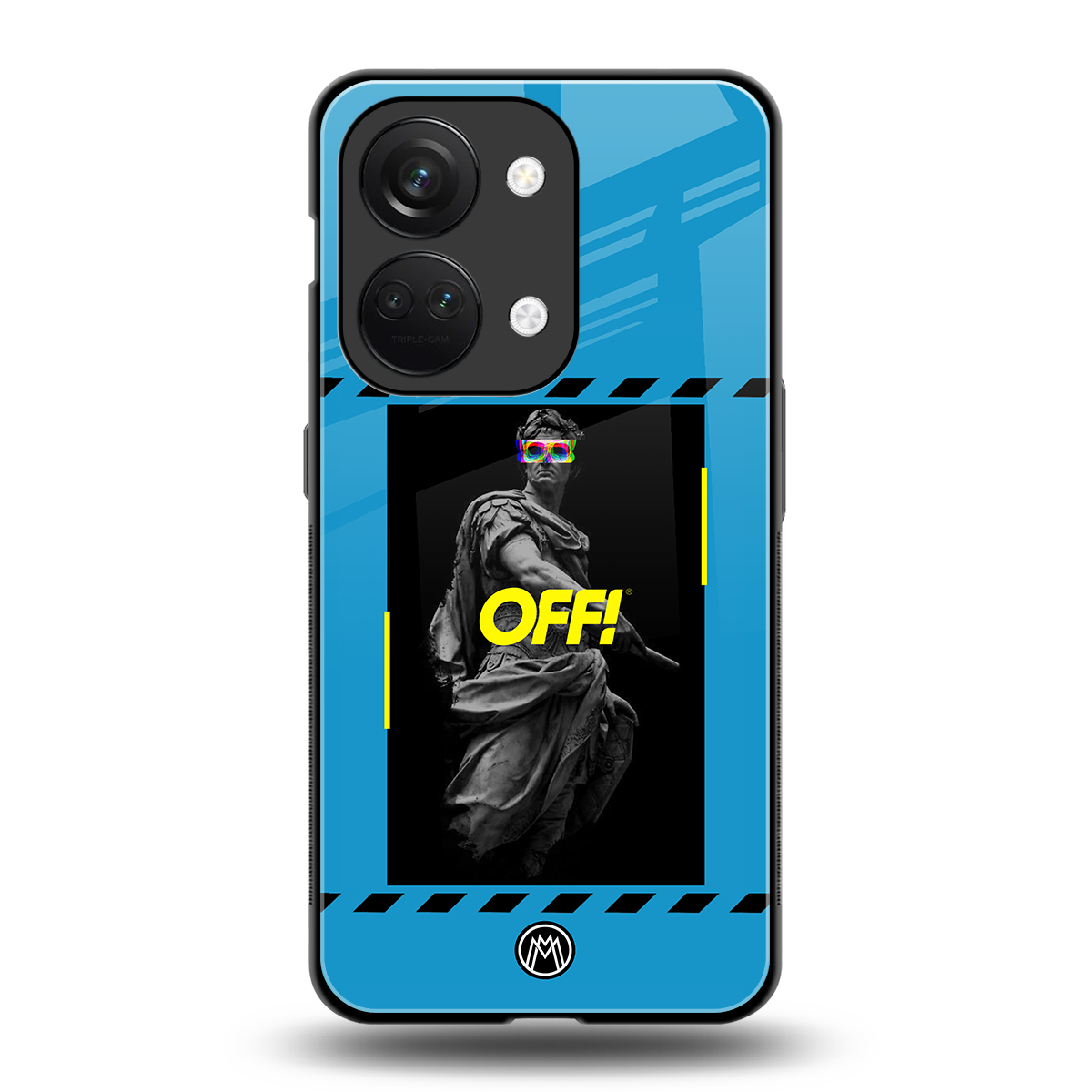 groovy caesar back phone cover | glass case for oneplus nord 3