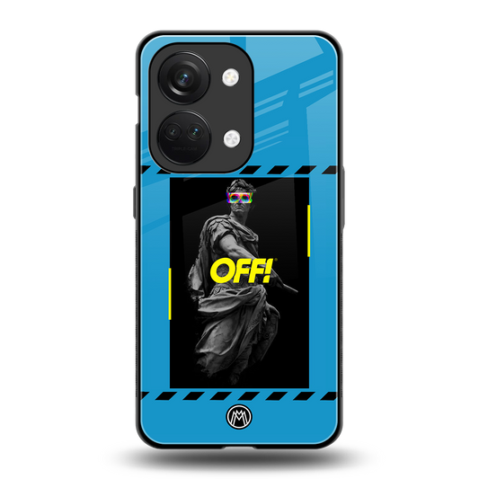 groovy caesar back phone cover | glass case for oneplus nord 3