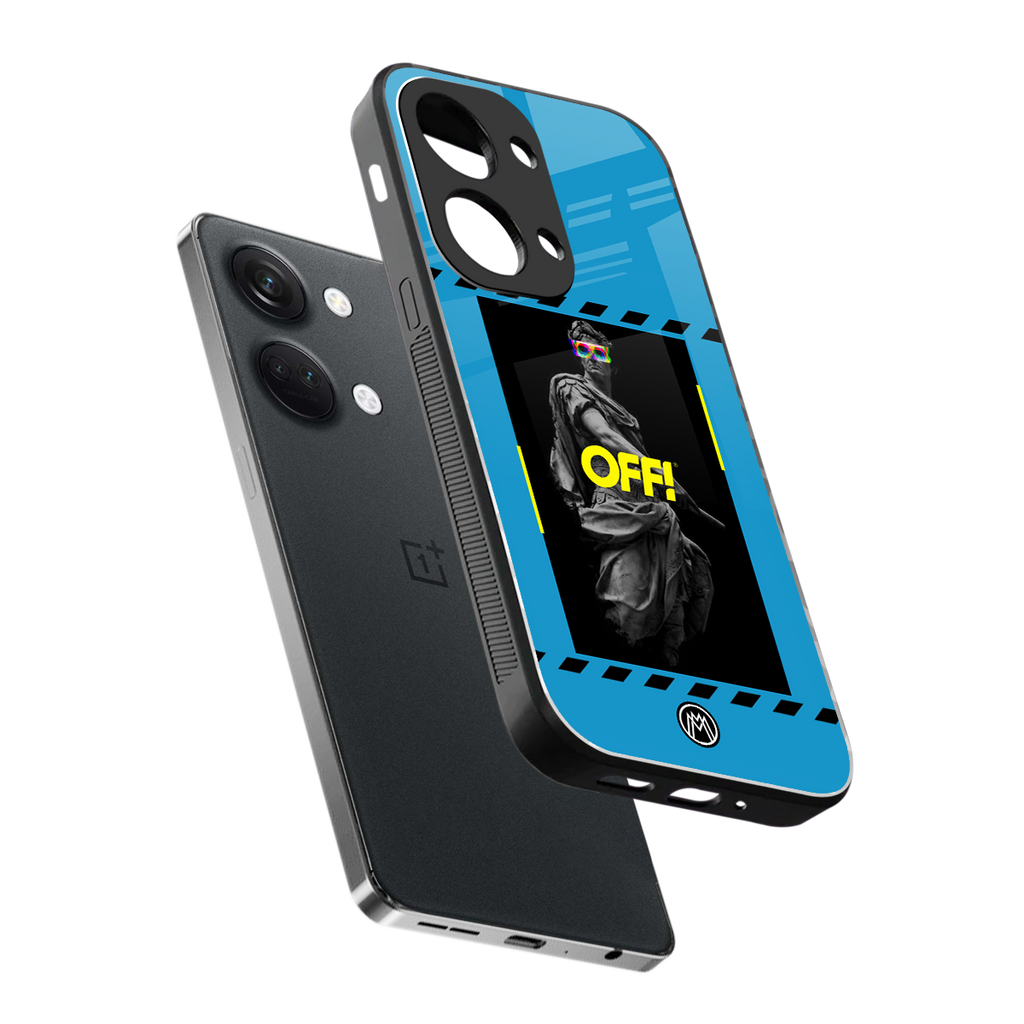 groovy caesar back phone cover | glass case for oneplus nord 3