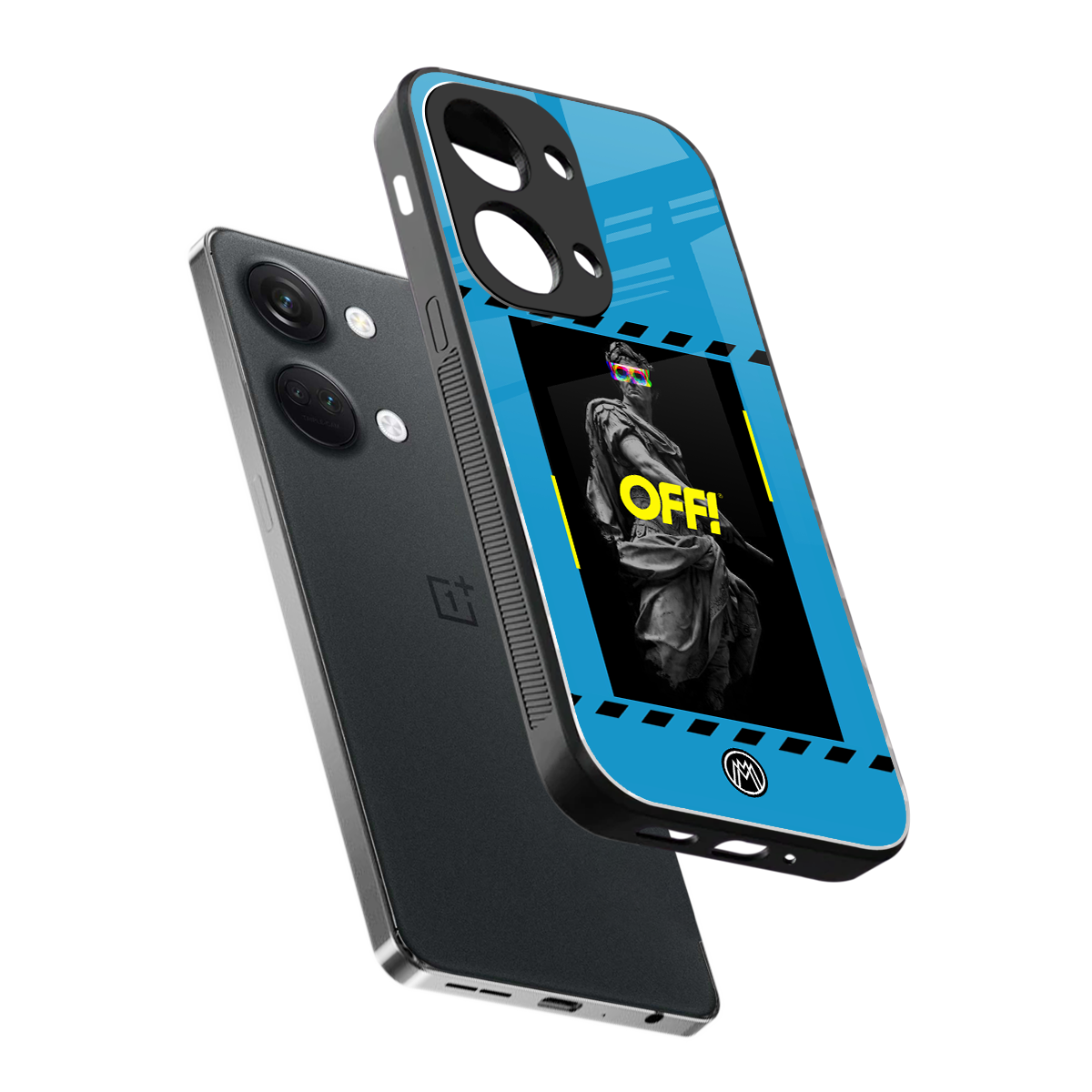 groovy caesar back phone cover | glass case for oneplus nord 3