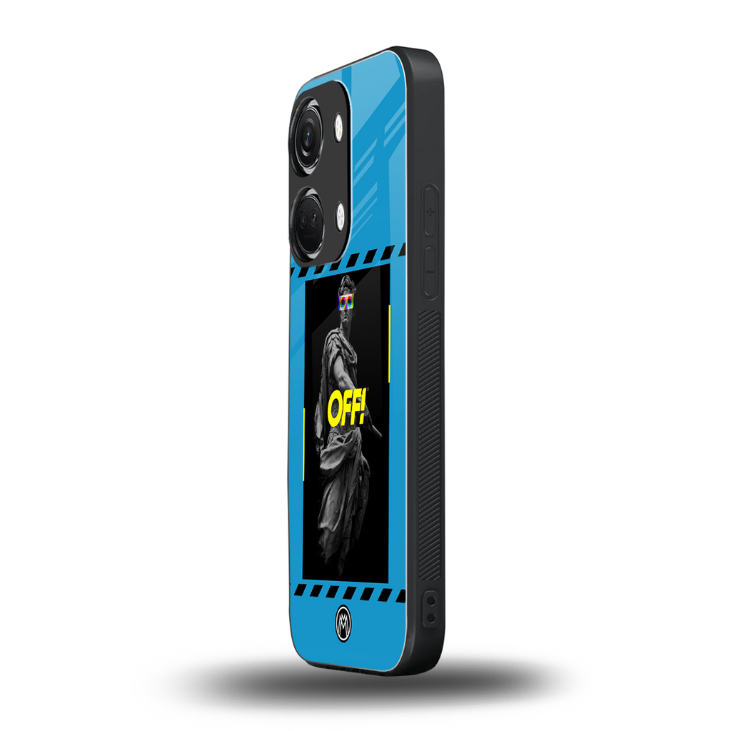 groovy caesar back phone cover | glass case for oneplus nord 3