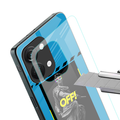 groovy caesar back phone cover | glass case for oneplus nord 3