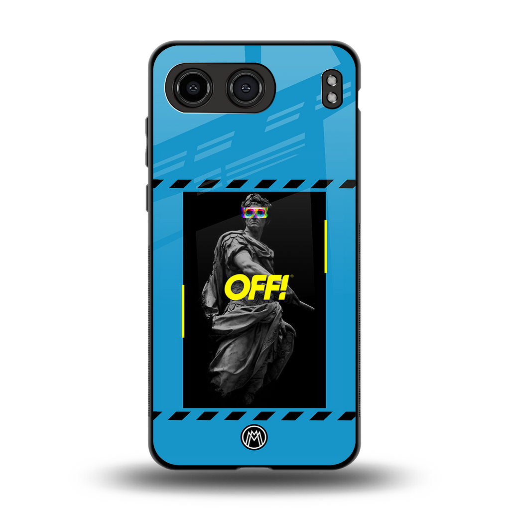 groovy caesar back phone cover | glass case for oneplus nord 4