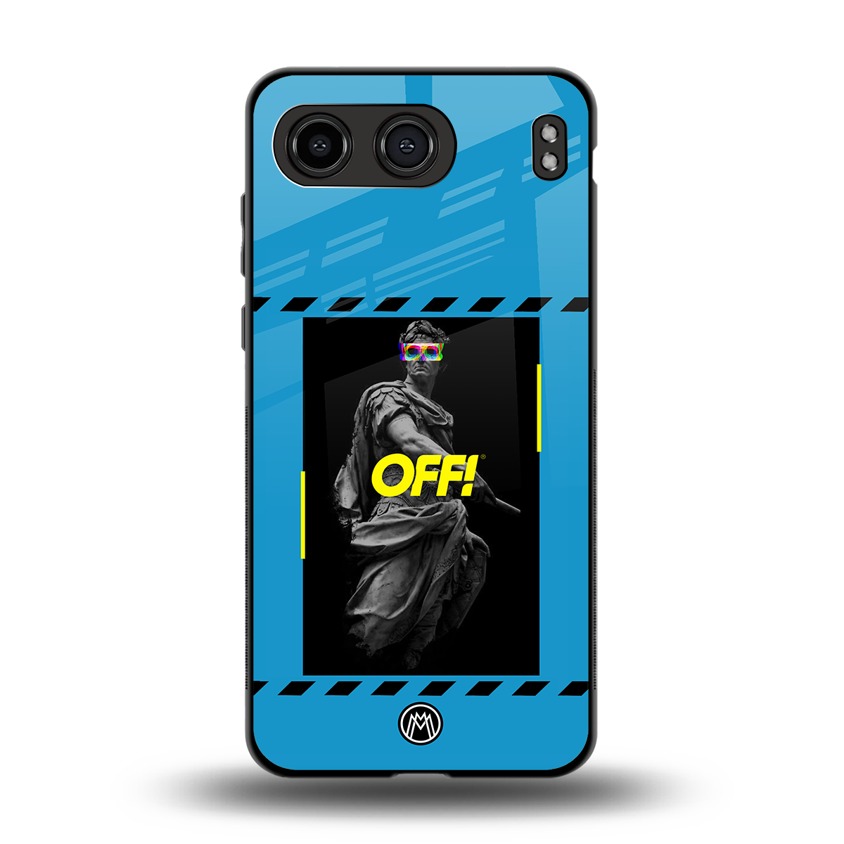 groovy caesar back phone cover | glass case for oneplus nord 4