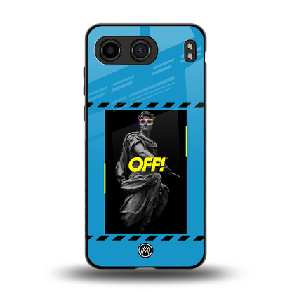 groovy caesar back phone cover | glass case for oneplus nord 4
