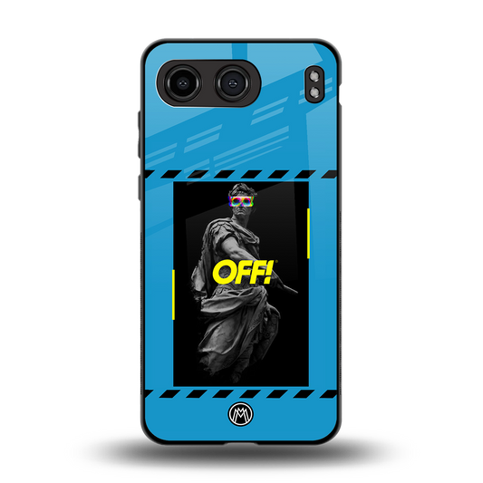 groovy caesar back phone cover | glass case for oneplus nord 4