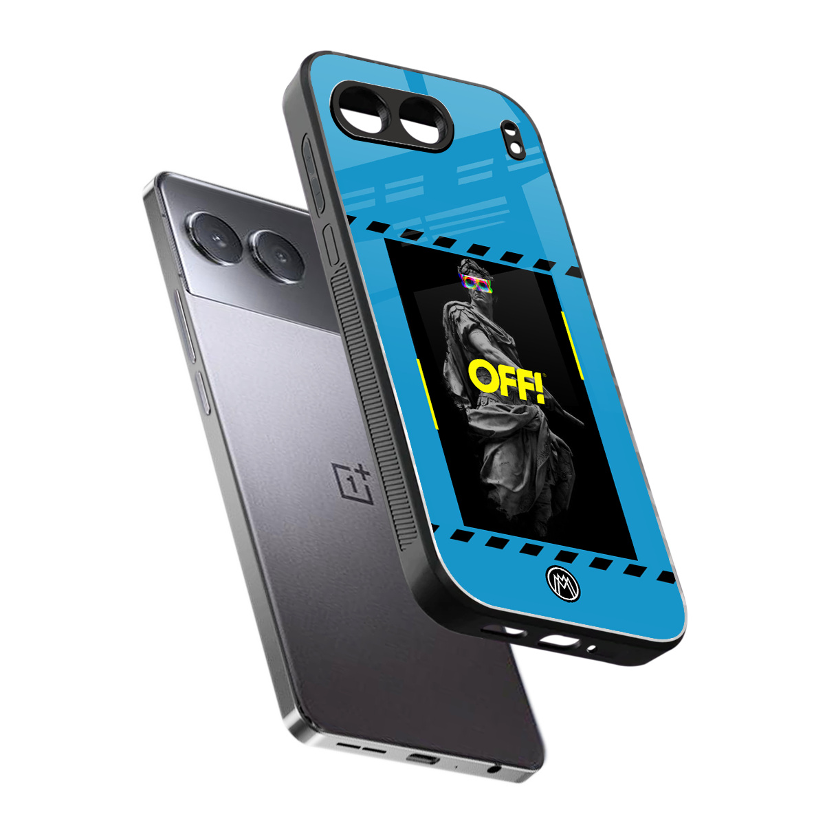 groovy caesar back phone cover | glass case for oneplus nord 4