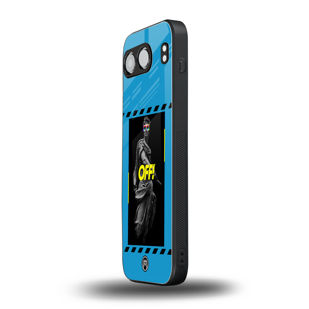 groovy caesar back phone cover | glass case for oneplus nord 4