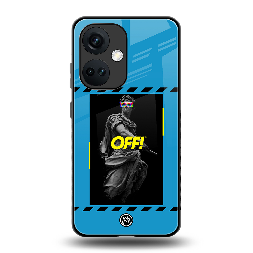 groovy caesar back phone cover | glass case for oneplus nord ce 3