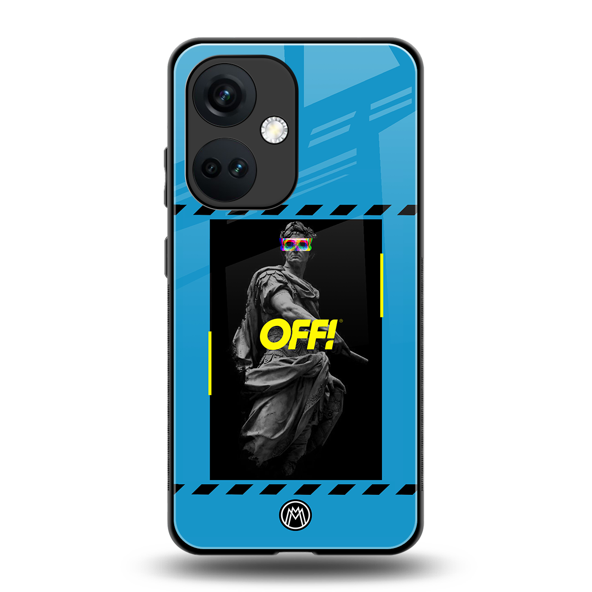 groovy caesar back phone cover | glass case for oneplus nord ce 3